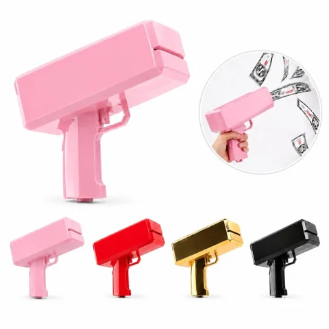 Electric Money Gun Toy for Party Cash Dispenser Fun 2