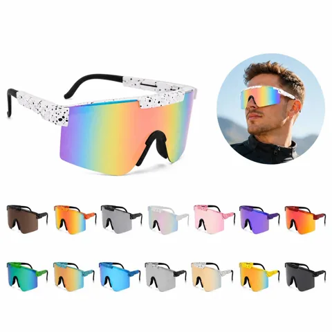 UV400 Oversized Wraparound Sunglasses for Cycling Sports 2