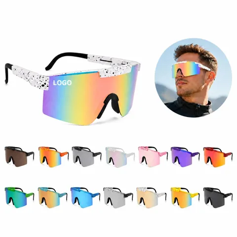 UV400 Oversized Wraparound Sunglasses for Cycling Sports