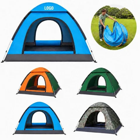 Pop-Up Camping Tent, Waterproof & UV Resistant, 2-3 Person