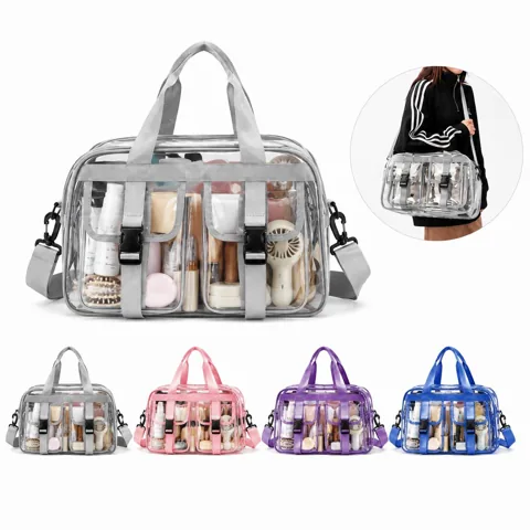 Large Clear PVC Travel Duffel Bag, Waterproof Carry-on the Go 2