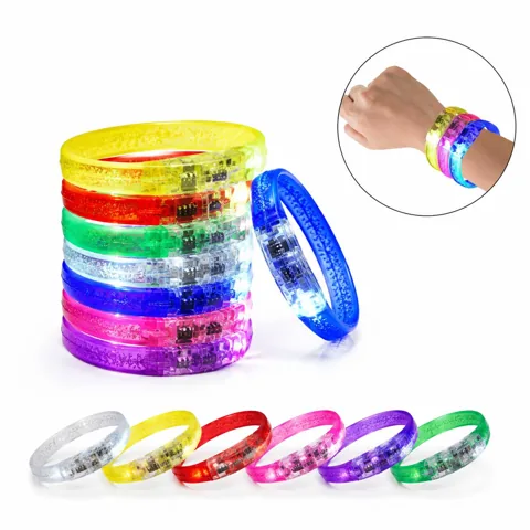 Flashing LED Wristband for Night Events, Adjustable Glow 2