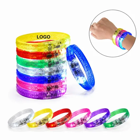 Flashing LED Wristband for Night Events, Adjustable Glow