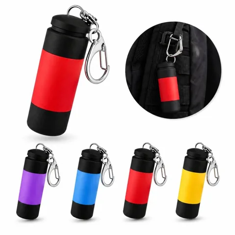 USB Rechargeable Mini LED Keychain Flashlight with Built-in Everyday Settings 2