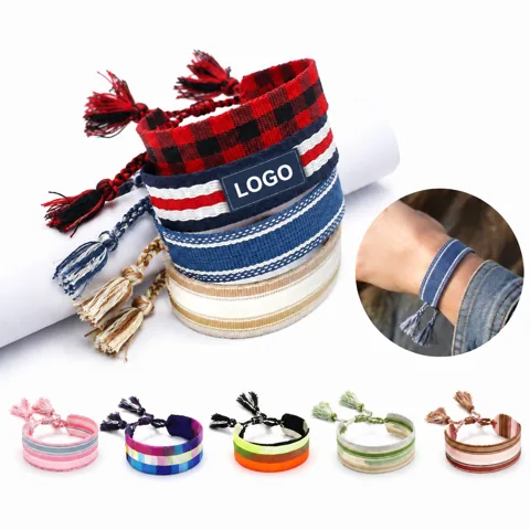 Handwoven Customizable Bracelet, Durable Thread Design