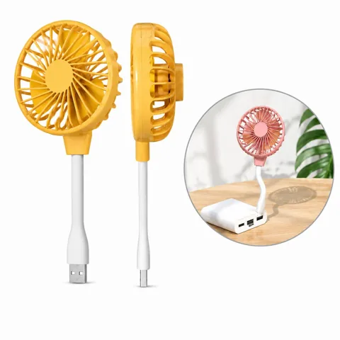 Quiet USB Mini Fan, Portable Desk Cooling with Adjustable 2