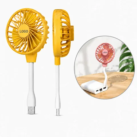 Quiet USB Mini Fan, Portable Desk Cooling with Adjustable