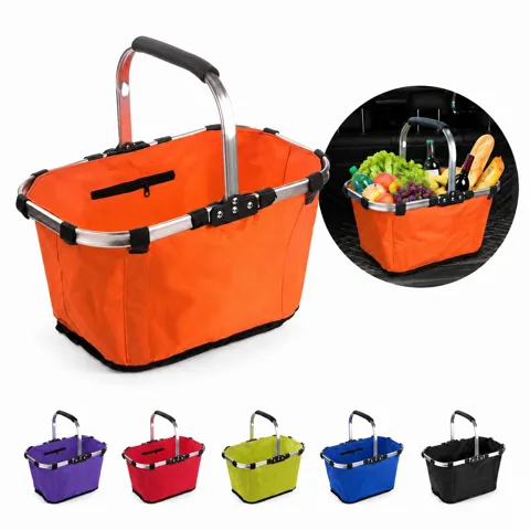 Foldable Shopping Basket with Compact Storage Design 2