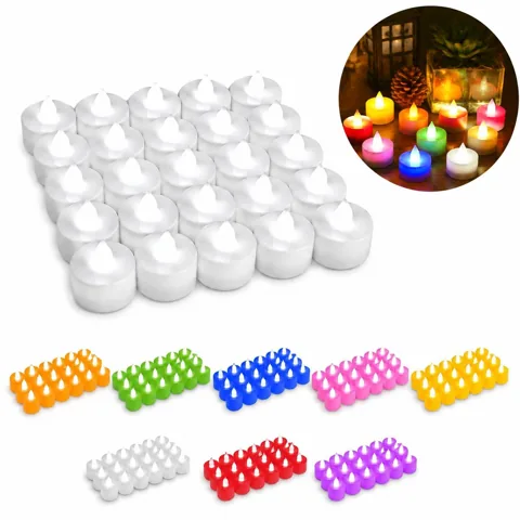 Flicker-Free LED Tealights for Cozy Home Decor 2