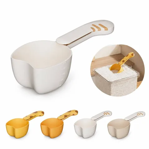 Cat Pattern PP Rice Scooper with Measuring Marks 2