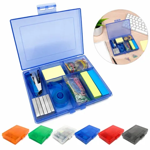 7-Piece Mini Office Stationery Set with Portable Case 2
