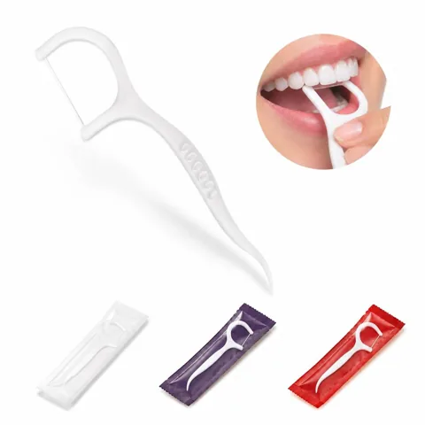 Customizable Individually Packaged Dental Floss Sticks for Everyday Use 2