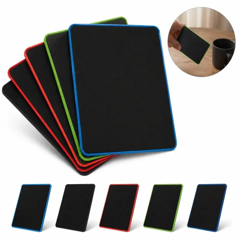 Non-Slip Rectangular Mouse Pad with Stitched Edges for Everyday Use 2