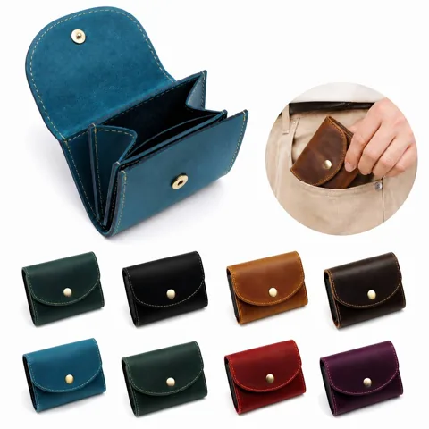 Genuine Cowhide Leather Accordion Card Holder with Added Functionality 2