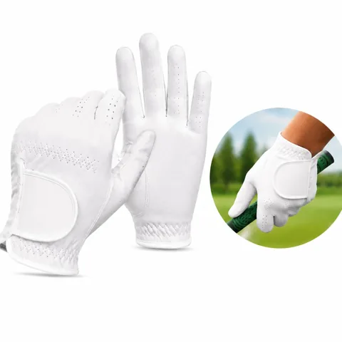 Perforated Sheepskin Golf Gloves for Breathable Grip 2
