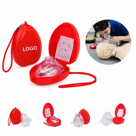 CPR Rescue Mask with One-Way Valve for Emergency Ventilation