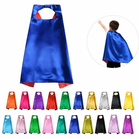 Kids Satin Superhero Cape for Dress-Up Play 2