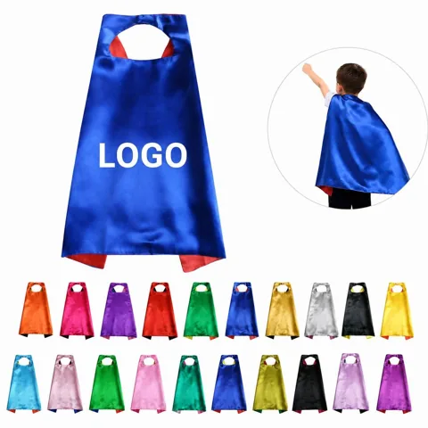 Kids Satin Superhero Cape for Dress-Up Play