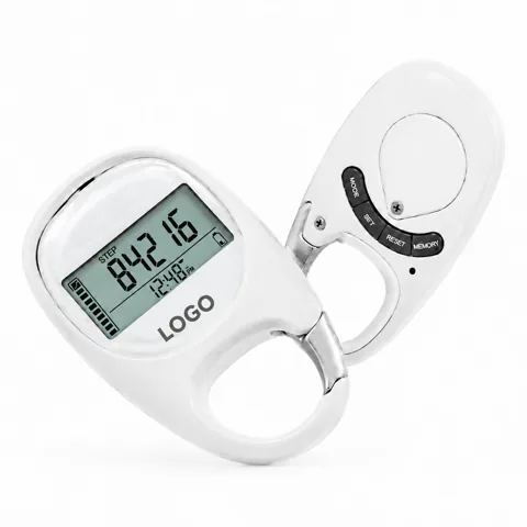 3D Pedometer with Clip - 7 Day Step, Distance & Calorie
