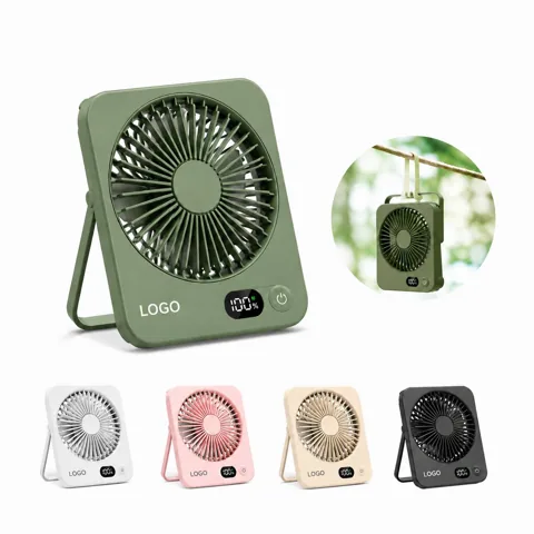 Slim Quiet Desktop Fan with Adjustable Tilt and Speed