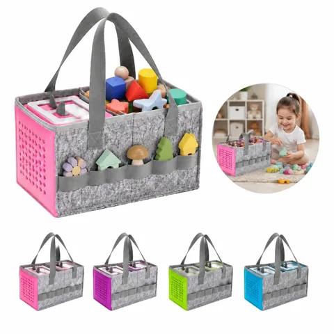 Felt Toniebox Storage Case with Character Compartments, 2