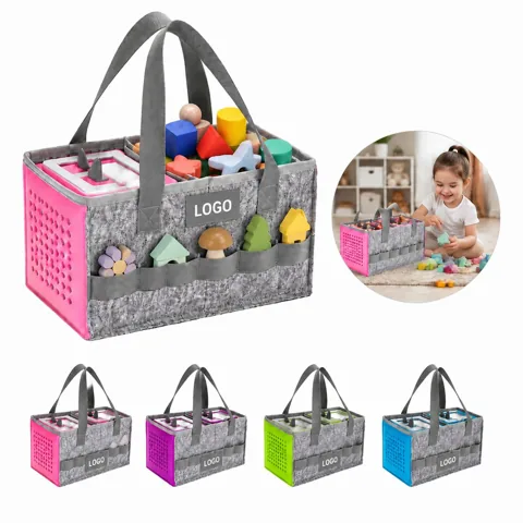 Felt Toniebox Storage Case with Character Compartments,