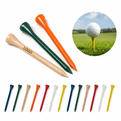 Eco-Friendly Natural Wooden Golf Tees for Stable Ball