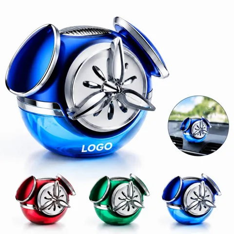 Solar Powered Car Air Freshener with Auto Fan Rotation