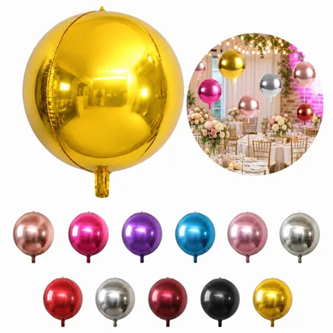 22 Inch Gold Self-Sealing Foil Balloon for Party Decor 2