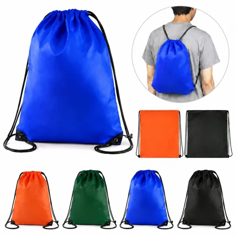 Polyester Drawstring Backpack with Cinch Closure 2