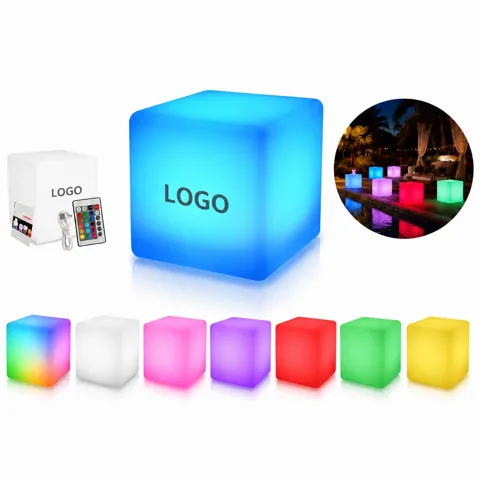 Rechargeable Dimmable LED Glow Cube for Indoor/Outdoor Decor