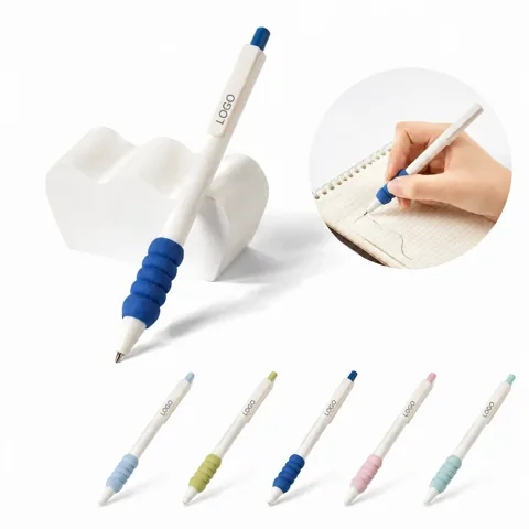 Retractable Neutral Pen with Quick-Dry Ink, Fine Tip, 1