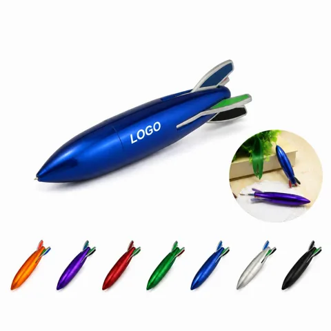 Rocket 4-Color Ballpoint Pen, Click-to-Select Multi-Ink Pen