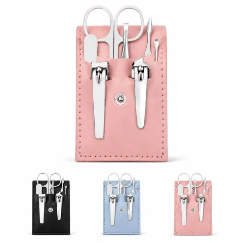 Stainless Steel 7-Piece Nail Care Kit for Grooming & Travel 2