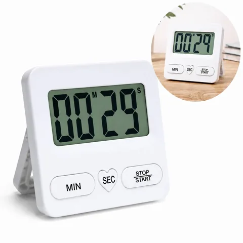 Kitchen Study LCD Timer with Countdown & Stopwatch Functions 2