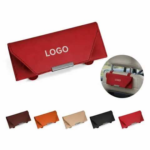 Magnetic PU Leather Glasses Case for Men Women, Protective
