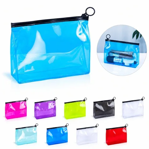 Clear PVC Travel Cosmetic Pouch with Zipper 2