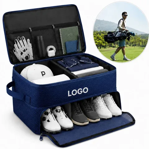 Large Capacity Golf Trunk Organizer with Sturdy Dividers