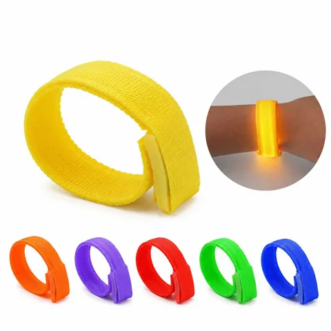 LED Light Bracelet Nylon Glow Band for Night Safety 2