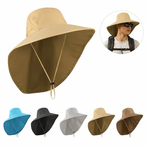 Quick-Dry UV Protection Sun Hat with Wide Brim for Outdoor 2