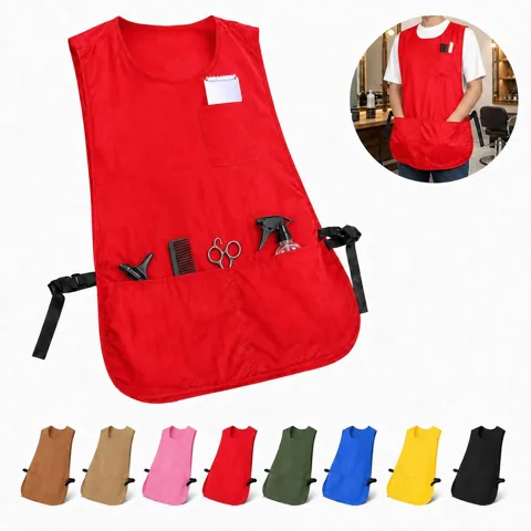 Durable 2-Pocket Cobbler Apron Smock for Work Protection 2