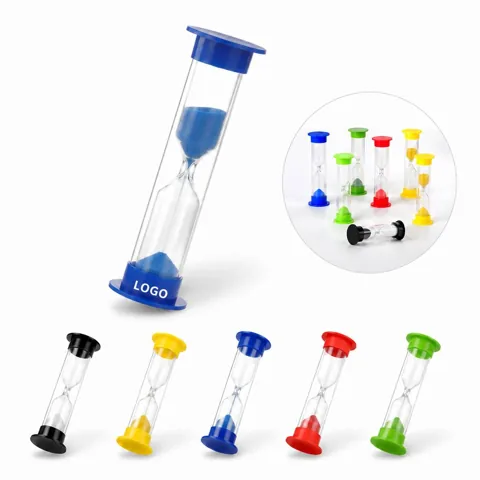 Colorful Hourglass Sand Timer Set for Desk, Classroom, Games