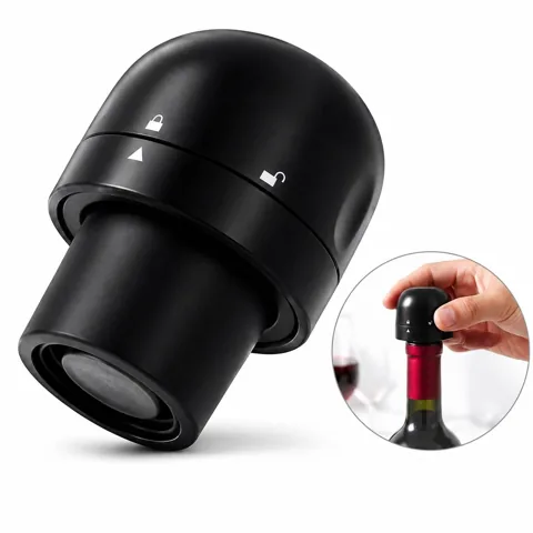 Rotary Wine Bottle Stopper Airtight Seal for Wine & 2