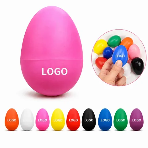 Colorful Plastic Egg Maracas for Kids Rhythm Music Toys