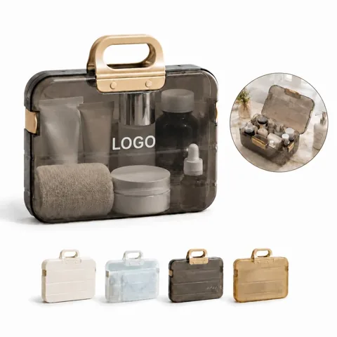 Clear Plastic File Storage Box with Secure Handle