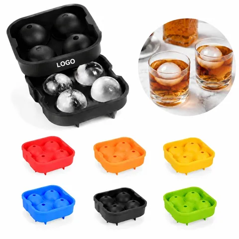 Large Silicone Ice Ball Mold for Whiskey, Slow-Melting