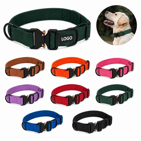Heavy-Duty Nylon Dog Collar with Control Handle