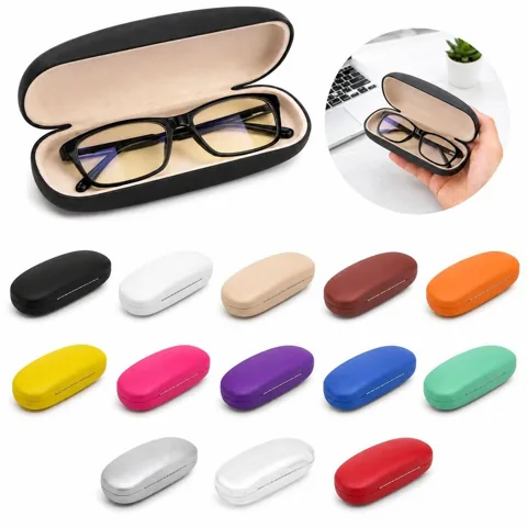 PU Plush Hard Shell Eyeglass Case Protective Travel Holder 2