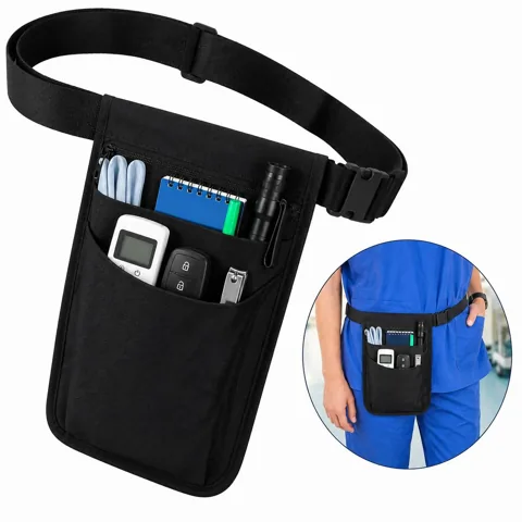 Multifunctional Water-Resistant Nylon Nurse Pouch with Added Functionality 2