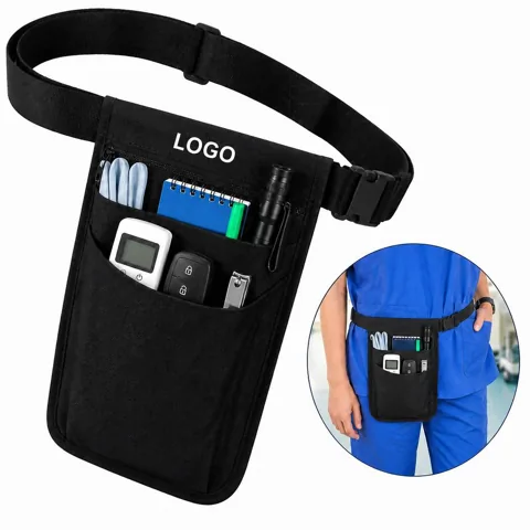 Multifunctional Water-Resistant Nylon Nurse Pouch with Added Functionality